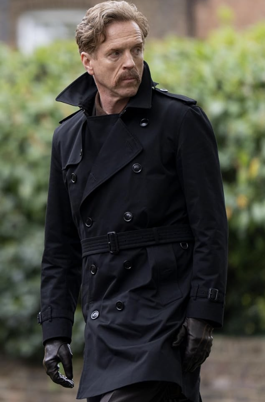 The Runner Damian Lewis Black Trench Coat - Image 1